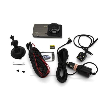 Cámara de tablero dual Bluetooth automotriz de 4 &quot;DVR 32GB + 128GB