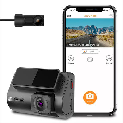 2 pulgadas oculta HD 4K GPS Dash Cam delantero y trasero coche Blackbox