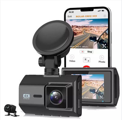 2 pulgadas IPS Dual Dashcam WiFi 4K 2K Dual con sensor Sony IMX335