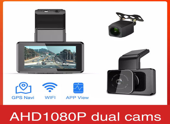 WIFI GPS Logger 4K Car Dashboard Montado Dash Cam 3 pulgadas