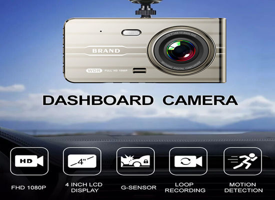 XINLIHANG 24H Vehículo Video Full HD Grabadora de coche 4 &quot;IPS 1080P WDR Videocámara de coche