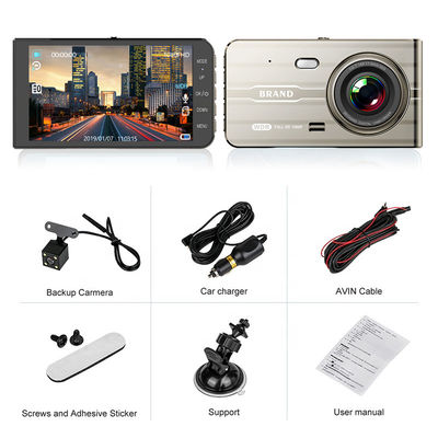 32GB Portable Rearview G Sensor Ventana trasera Dash Cam Full HD 1080P Ciclo de grabación