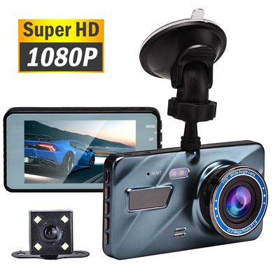Cámara de la rociada recargable 1080FHD de la cámara DVR del coche de la lente dual con la detección de movimiento del G-Sensor