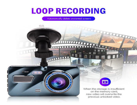 WDR Car Videocámara FHD 1080P Stream Media Mirror Dash Cam Night Versión 128gb