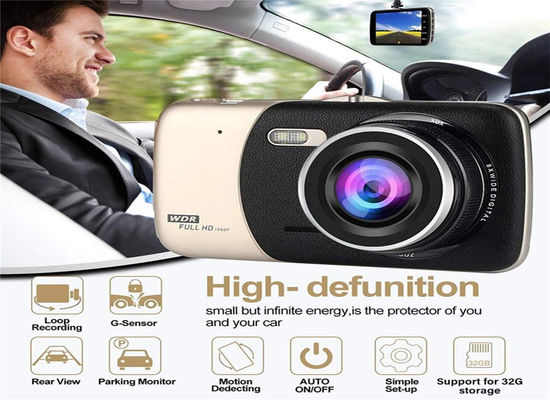 Smart Auto Dashboard Mounted Panorámico Dash Cam dentro y fuera 1080P 128GB