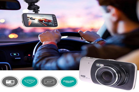 Inalámbrico 4 pulgadas 1080p Coche DVR 4K Dash Cam Doble lente delantera y trasera