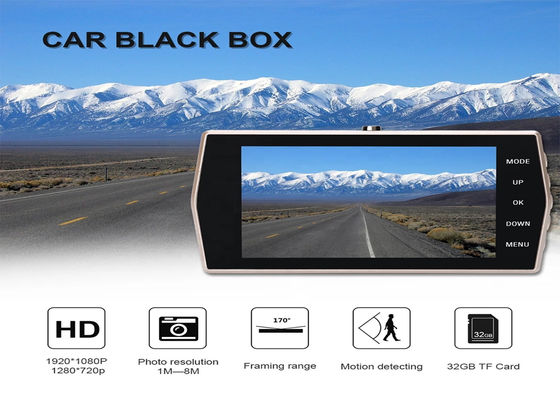 Cámara de 4 pulgadas para vehículos Blackbox DVR para salpicadero de coche Cam Driving Recorder