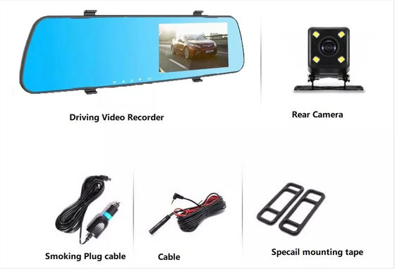Grabación automática del ciclo de registro automático de la leva de la rociada montada en el tablero de instrumentos DVR del coche de 12MP