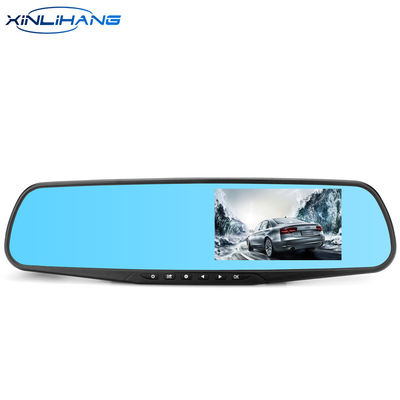 Grabadora de conducción Full HD 1080P DVR Blackbox para vehículos con lente dual de 4.3&quot;