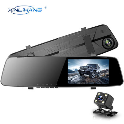 Cámara del coche de la cámara de la rociada del espejo trasero de la caja negra de 60HZ que conduce la grabadora de video 1080P