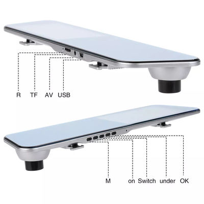 Vehículo Dual Lens Blackbox DVR Full HD 1080P Coche Cámara Espejo retrovisor