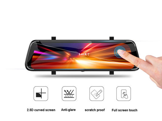 Monitor de espejo de cámara DVR para coche a prueba de agua IP57 1080P HD
