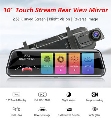 ODM IPS Pantalla táctil Full HD Coche DVR Cámara Lente dual Dash Cam 6X Zoom digital