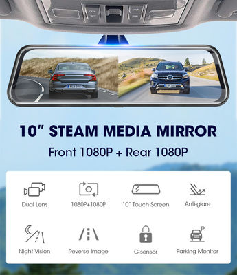 Videocámara de coche con control de voz de 32GB FHD 1080P Modo Dashcam Estacionamiento IP57 a prueba de agua