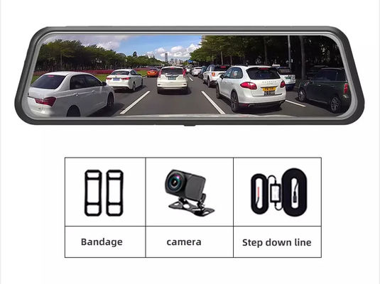 Streaming Media Auto Video Dash Cam Recorder DVR Vista trasera de pantalla táctil FHD de 9,66 pulgadas