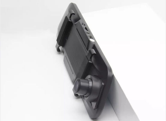 Dashcam de 9,66 pulgadas activada por movimiento Full 2.5D Touch Screen Front Back Grabación