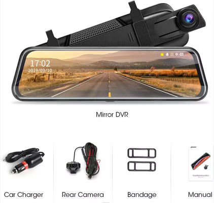 Monitor de estacionamiento FHD1080P montado en tablero de instrumentos con pantalla táctil IPS 2.5D de 10 pulgadas