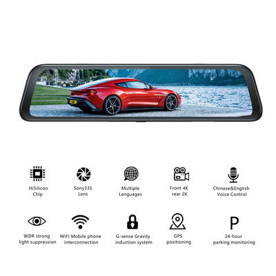 Cámara 4K del tablero de instrumentos del coche del ODM SONY335 DVR con GPS