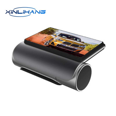 Pantalla táctil Auto Blackbox DVR Dash Cam Grabación de 24 horas Espejo retrovisor de doble lente