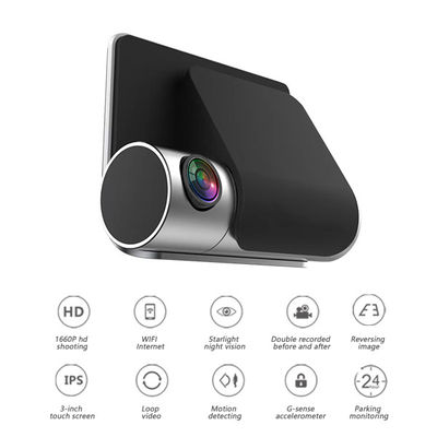 Ciclo del monitor del estacionamiento que graba el coche completo DVR 1080p Dashcams de HD para los coches