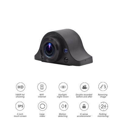 Ciclo del monitor del estacionamiento que graba el coche completo DVR 1080p Dashcams de HD para los coches