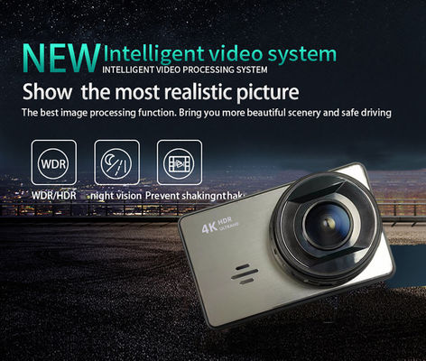 XINLIHANG 3 pulgadas Hd WIFI Security 4K GPS Dash Cam Cámaras para automóviles Lente dual