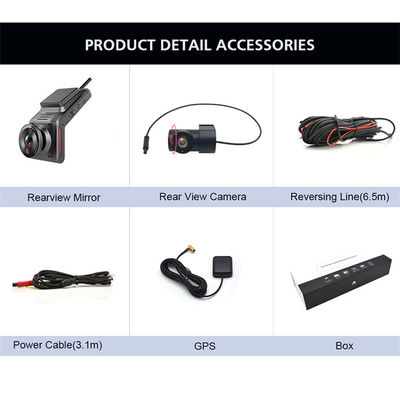 Cámara 4G del coche de Blackbox del registrador del espejo retrovisor de Hd del ODM 1080P
