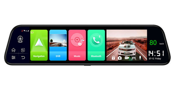 Navegación GPS del registrador 32GB del coche del espejo retrovisor del coche DVR FHD1080P de 12 pulgadas ADAS 4G