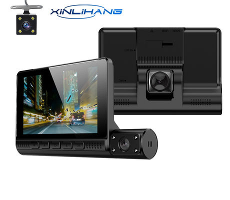 AVI Mini 3 Lens Car DVR Dash Cam Recorder HD Sensor GC2053 de 4 pulgadas