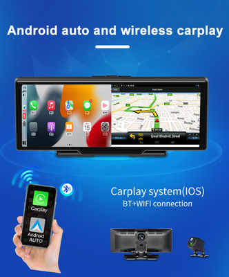 1440P 10,26 pulgadas portátil Touch Carplay Dashboard 2.5K Grabación de bucle de video