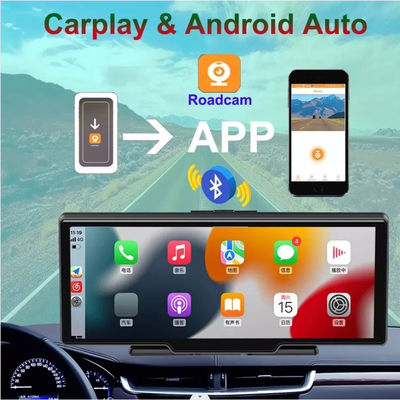 Lente dual HD1080P Android Mp5 Carplay Reproductor de DVD 10in Pantalla táctil 2.5K