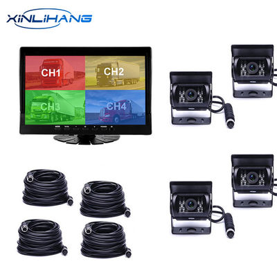 Camión del vehículo de AHD 720P grabadora DVR 4CH de la leva de la rociada de la pantalla de 9,66 pulgadas