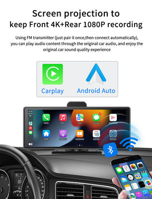 4K Android Auto ADAS WiFi Dash Cam AUX FM GPS 10.26&quot; Coche DVR CarPlay